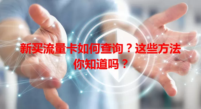 新买流量卡如何查询？这些方法你知道吗？