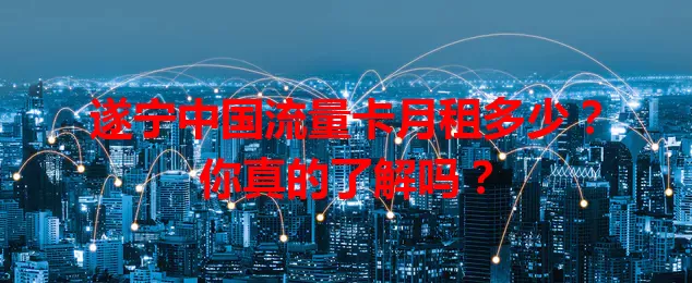 遂宁中国流量卡月租多少？你真的了解吗？