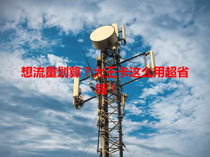 想流量划算？大王卡这么用超省钱！
