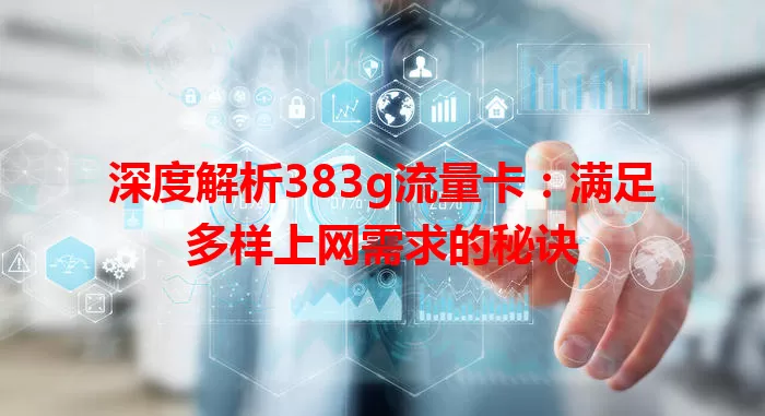 深度解析383g流量卡：满足多样上网需求的秘诀