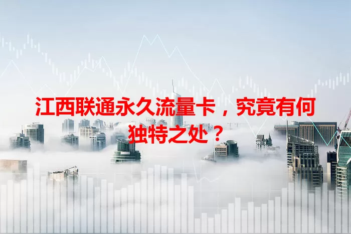 江西联通永久流量卡，究竟有何独特之处？