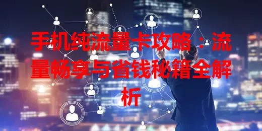 手机纯流量卡攻略：流量畅享与省钱秘籍全解析