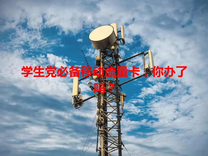 学生党必备移动流量卡，你办了吗？