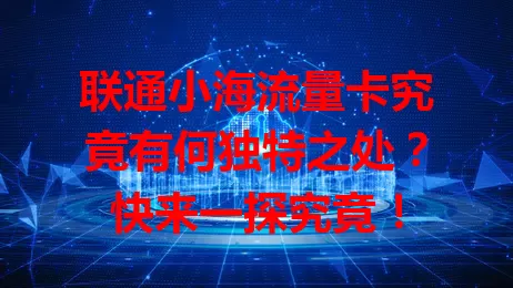 联通小海流量卡究竟有何独特之处？快来一探究竟！