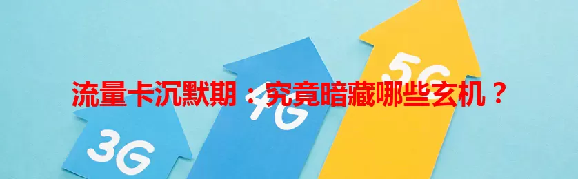 流量卡沉默期：究竟暗藏哪些玄机？