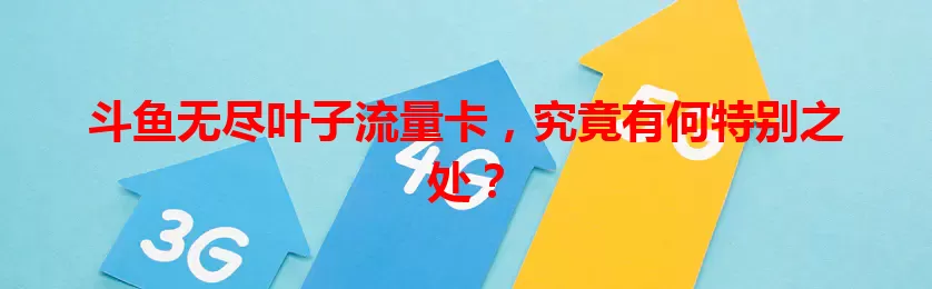 斗鱼无尽叶子流量卡，究竟有何特别之处？