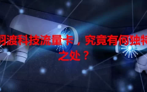 羽渡科技流量卡，究竟有何独特之处？