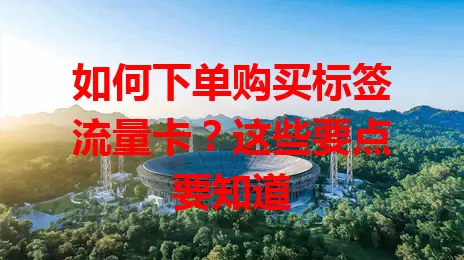 如何下单购买标签流量卡？这些要点要知道