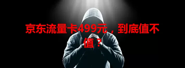 京东流量卡499元，到底值不值？