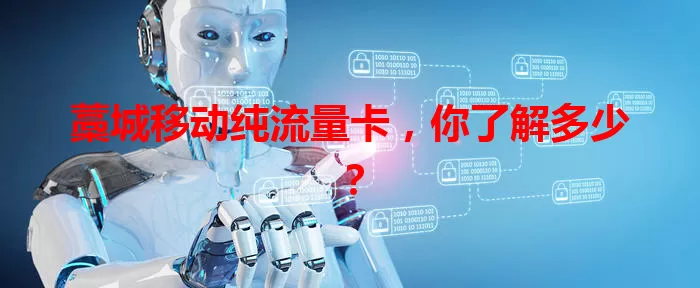 藁城移动纯流量卡，你了解多少？