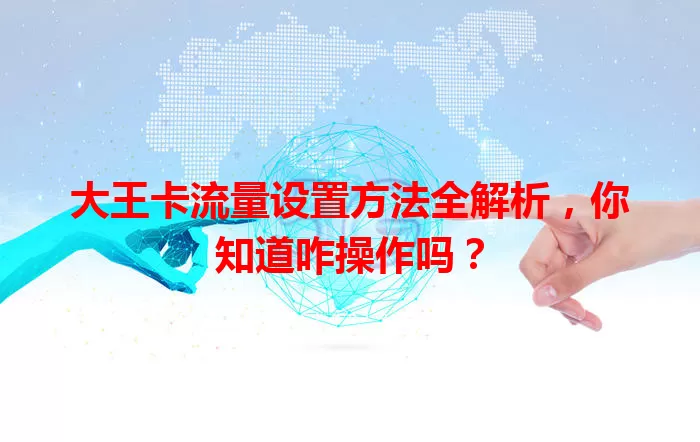 大王卡流量设置方法全解析，你知道咋操作吗？