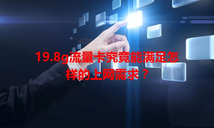 19.8g流量卡究竟能满足怎样的上网需求？