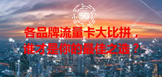 各品牌流量卡大比拼，谁才是你的最佳之选？