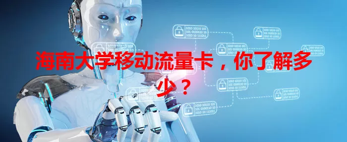 海南大学移动流量卡，你了解多少？