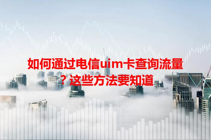 如何通过电信uim卡查询流量？这些方法要知道