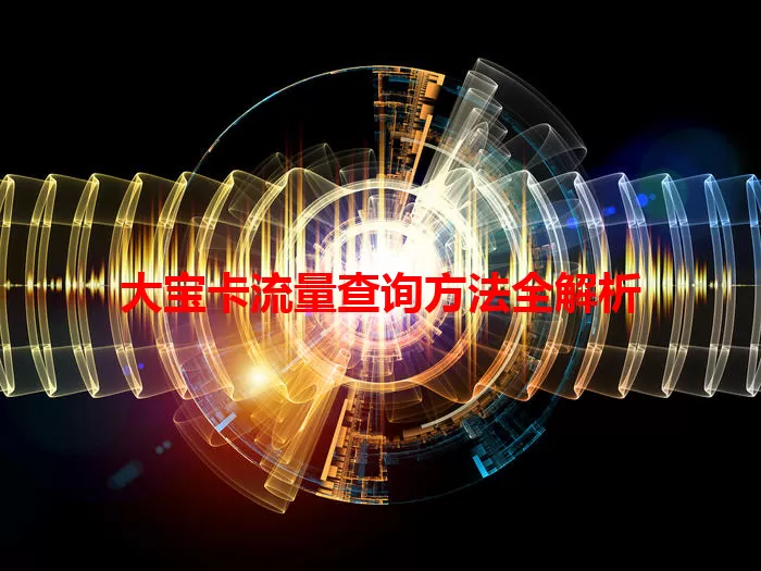 大宝卡流量查询方法全解析