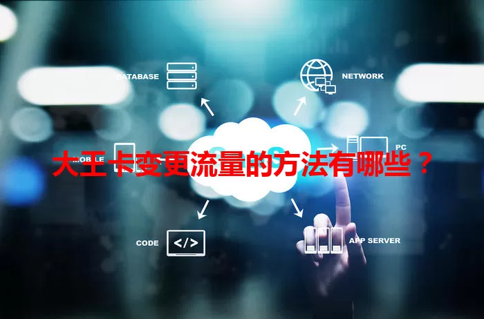大王卡变更流量的方法有哪些？