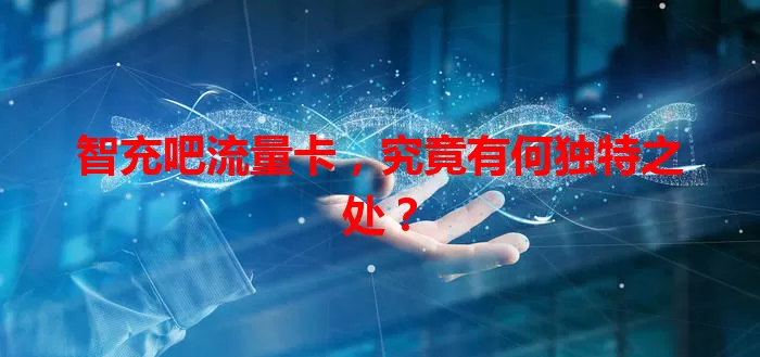 智充吧流量卡，究竟有何独特之处？