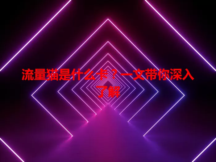 流量猫是什么卡？一文带你深入了解