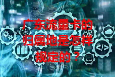 广东流量卡的归属地是怎样规定的？